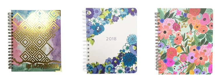 2021 -2022 Concealed Golden Planner Customized Spiral Unique Printing Personal Planners